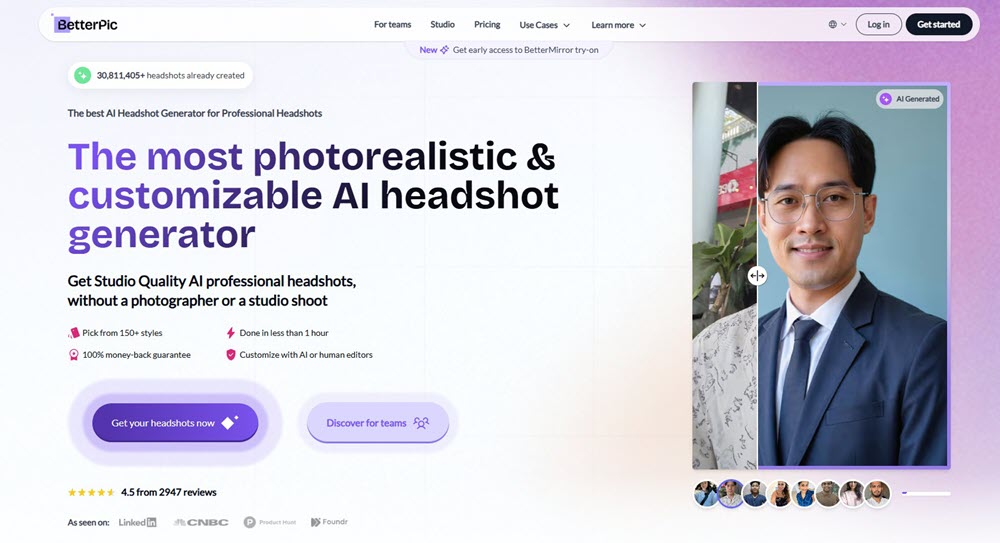BetterPic AI Headshot Generator