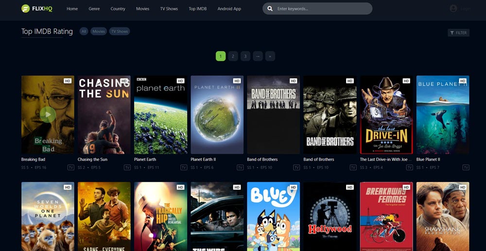 FlixHQ Top IMDB
