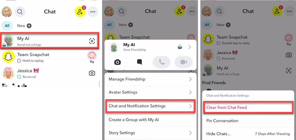 How to Get Rid of My AI on Snapchat