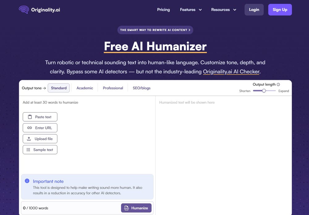 Originality AI Humanizer