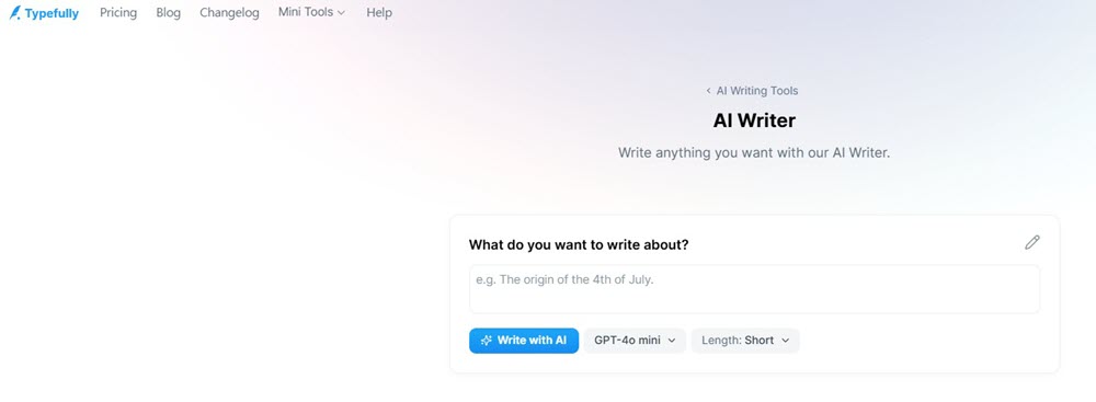 Typefully Free AI Writer