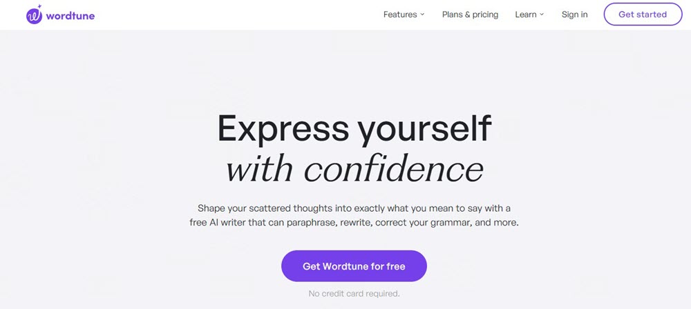 WordTune Free AI Writer