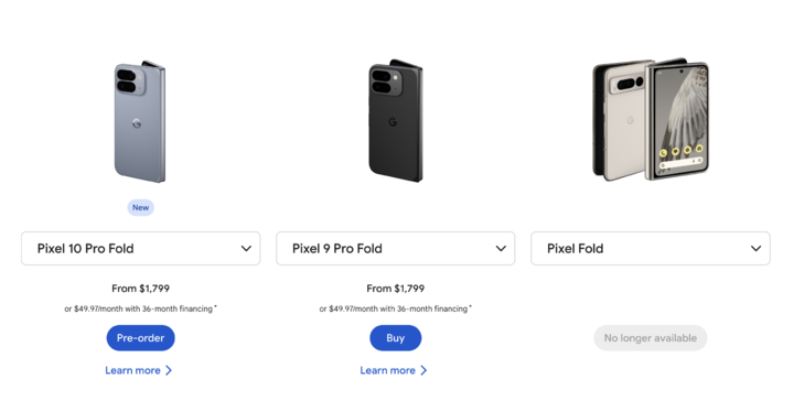 Pixel 10 Foldable